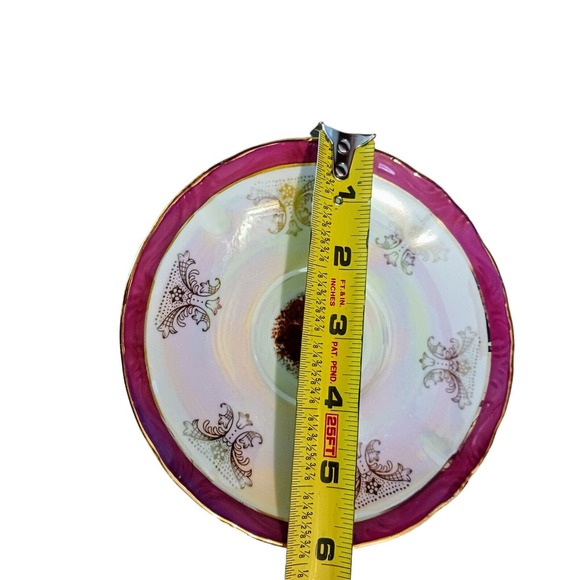 GNA Fine Porcelain SAUCER for Tea Cup 24k Gold Iridescent Victorian Replacement - Picture 11 of 12